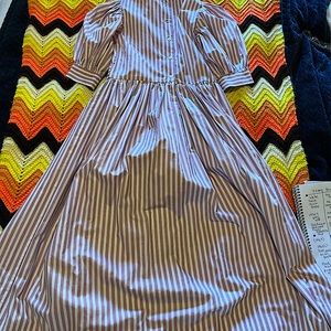 Handmade purple candy striper’s dress